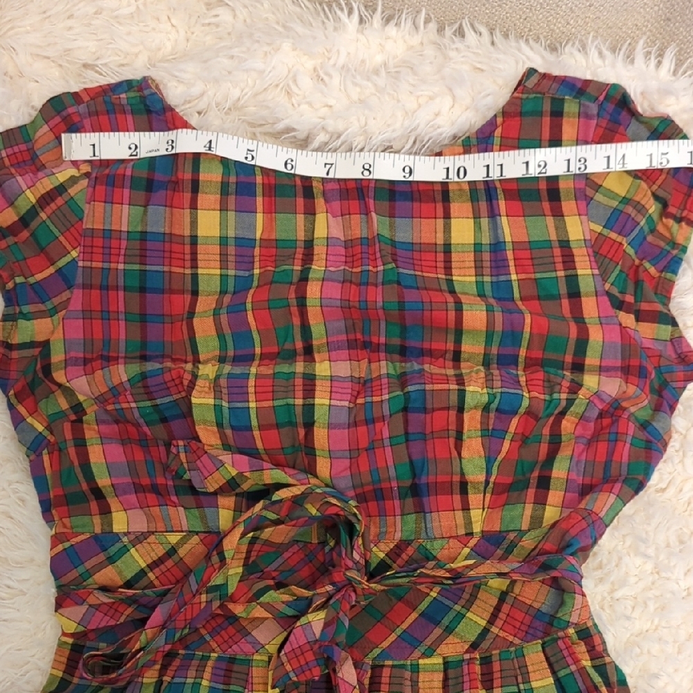 eShakti Multicolor Plaid Dress Size Small - Picture 14 of 16